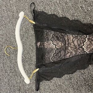 Victoria's Secret Black Lace Chemise